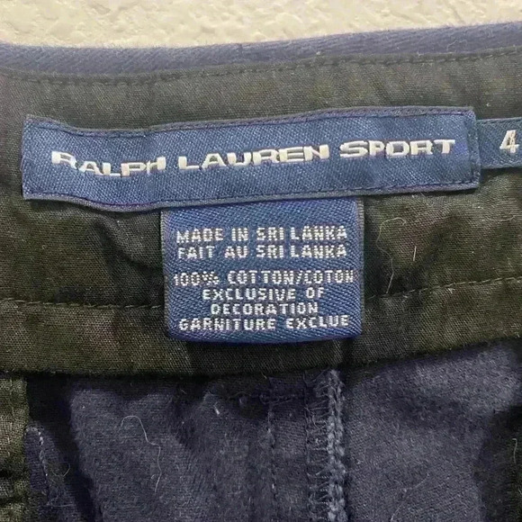 RALPH LAUREN SPORT | Navy Golf Shorts | Sz 4 100% Cotton | EUC - Picture 3 of 6